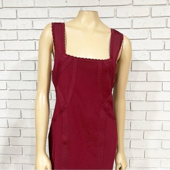 Anthropologie Slim Square-Neck Sweater Dress - Size‎ Large - Picture 4 of 11